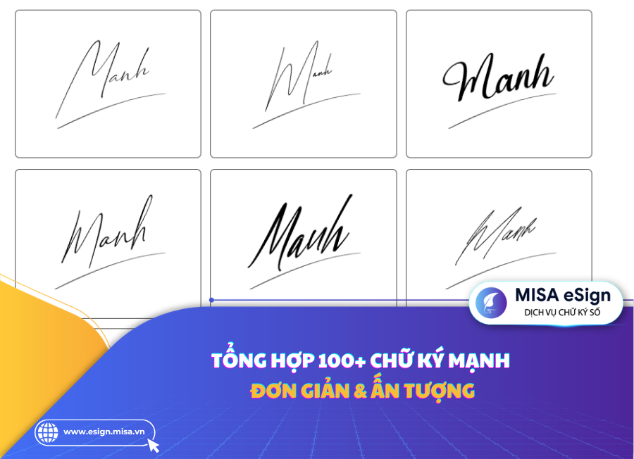 chữ ký mạnh