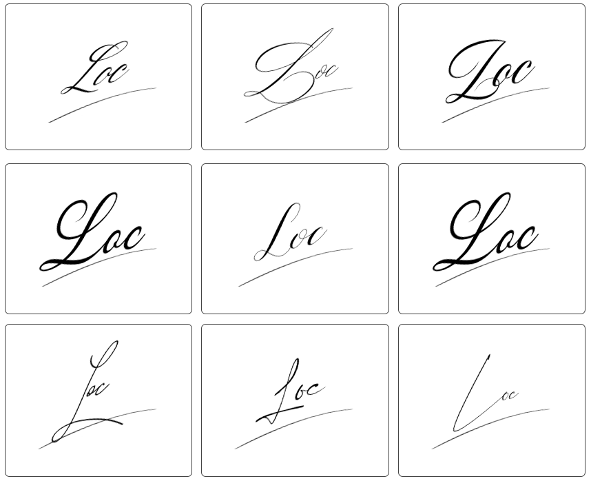 chữ ký người tên lộc