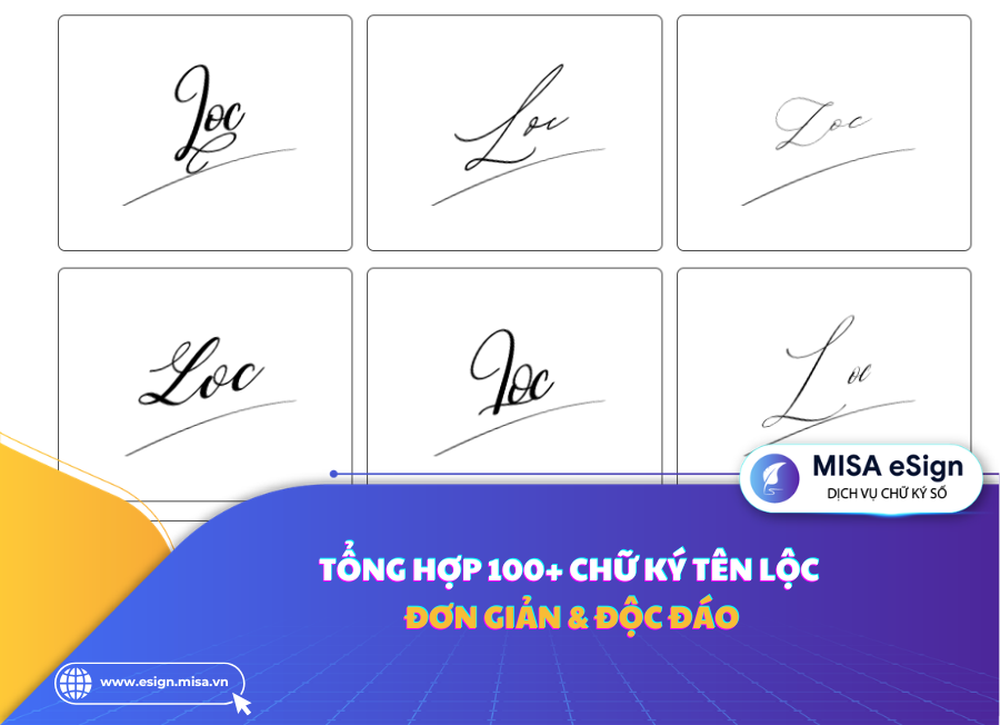 chữ ký tên lộc