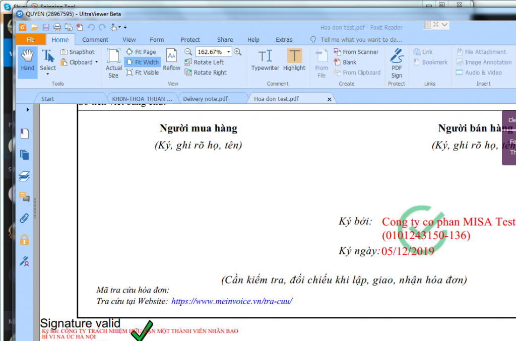 sửa lỗi dấu hỏi màu vàng ký PDF