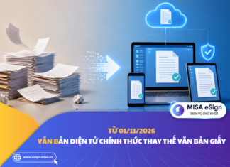 văn bản điện tử thay thế văn bản giấy